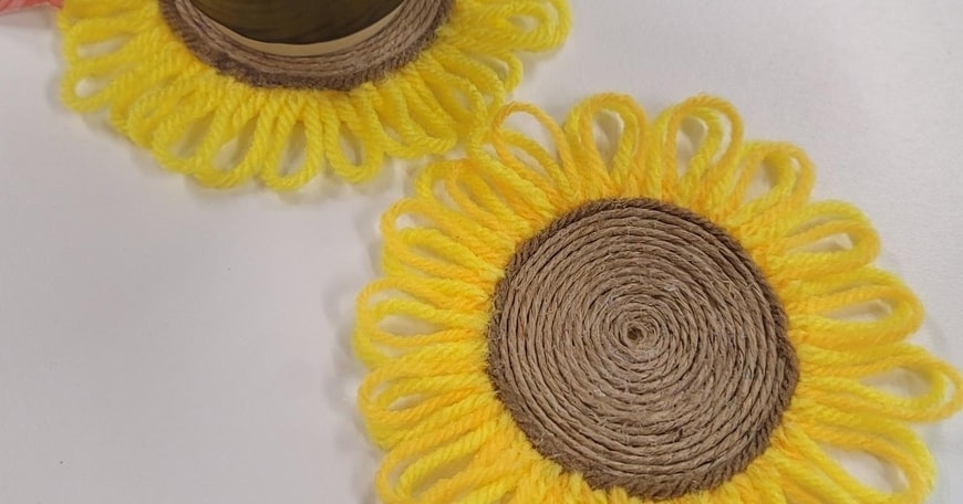 Sunflower Coasters