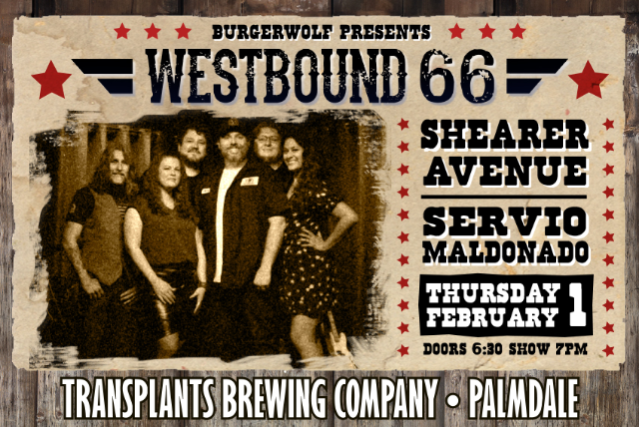 FREE SHOW: Westbound 66 / Shearer Avenue / Servio Malonado