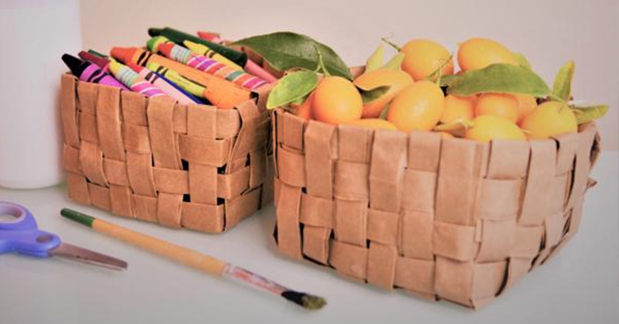 Make a Woven Paper Basket