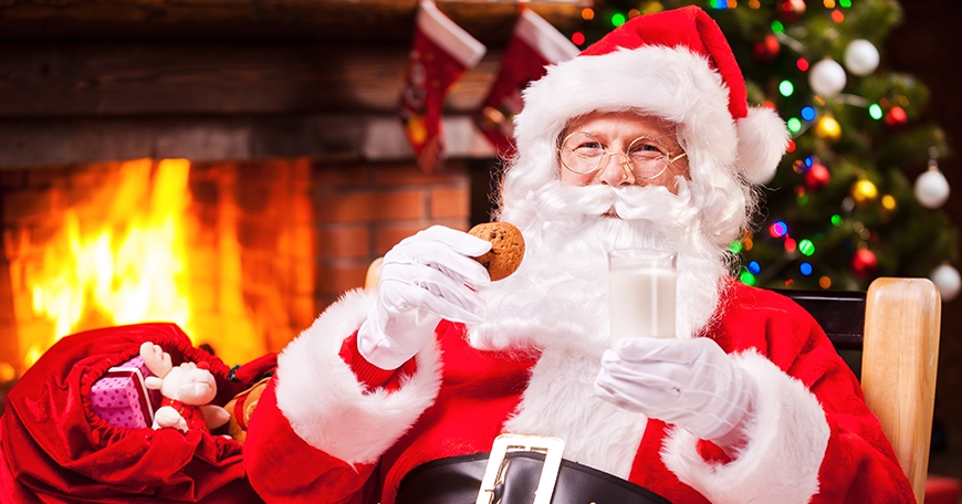 Milk and Cookies with Santa Claus