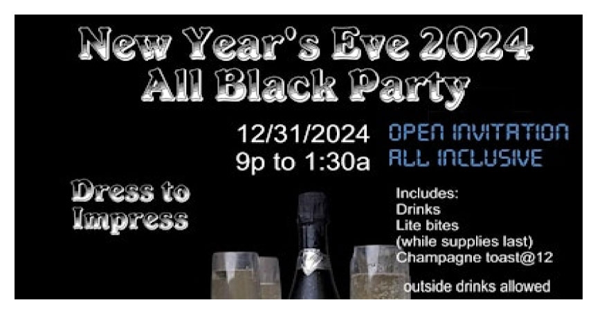 New Year's Eve 2024 All Black Party