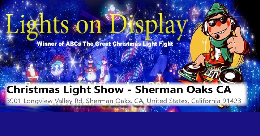 Christmas Light Show - Sherman Oaks