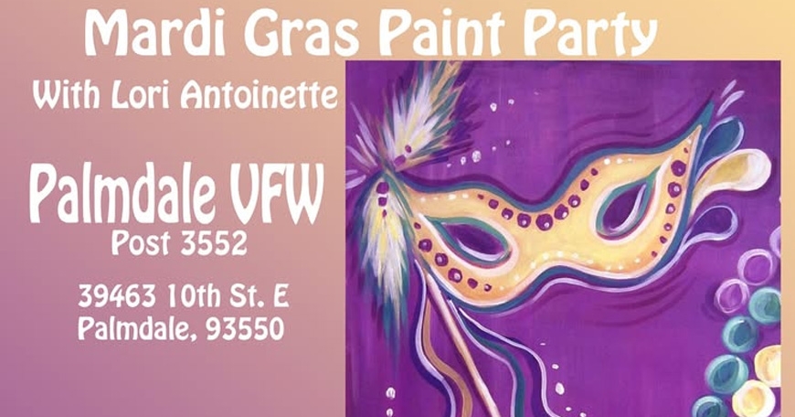 Mardi Gras at VFW 3552 - Paint w/ Lori Antoinette